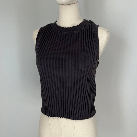 Aerie High Neck Ribbed Tank Top - Picture 2 of 7